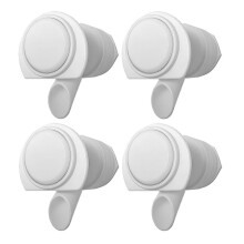 4er-Pack Weiße Druckknopf-Wasserhähne für Igloo Wasserspender mit 2, 3, 5 und 10 Gallonen Fassungsvermögen, Ersatzteil für Wasserspenderhähne
