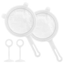 2er Pack Siebfilter mit 2 Rührstäben, Feinsieb 400 + 200 Mesh Nylonsieb Mit, Trichterfilter Küchensieb