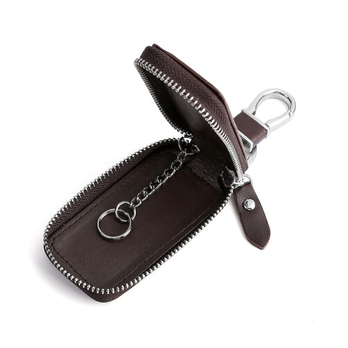Echter Leder Autoschlüssel Etui Brown 1