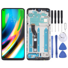 (black) Écran LCD TFT pour Motorola Moto G9 Plus XT2087-1 Ensemble complet de numériseur avec cadre (Noir)