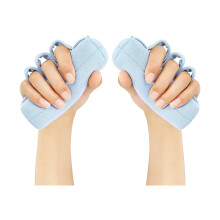 Hand Contracture Cushion and Finger Separator Pad, Ergonomic Support for Stroke Recovery, Disabled and Elderly Care, Breathable Cotton, 2pcs