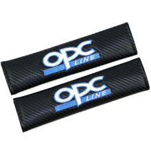 (OPC) 2Pcs Carbon Fiber Car Seat Belt Shoulder Cushion Pads Auto Interior Trim
