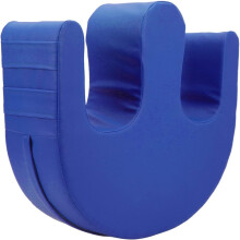 Patient Turning Device Waterproof U Shaped Cushion 13cm Thick Sponge Support with Strap for Elderly Care Blue