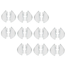 10 Pairs Transparent Soft Silicone Nose Pads for Glasses, Comfortable NonSlip Eyeglass Replacement