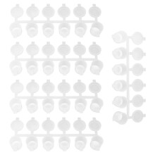 5 Strips 30 Pots Empty Paint Strips Paint Cup Pots, 10Ml/ 0.35Oz Paint Pot Strips Clear Plastic Storage Containers