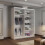 (180cm, White) Mirrored Sliding Door Wardrobe 4