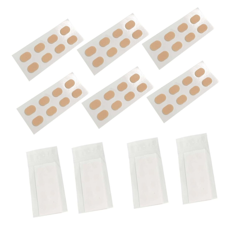 Beige 80Pcs Nonslip Soft Eva Eyeglass Nose Pads Pack For Comfortable Sunglasses And Glasses