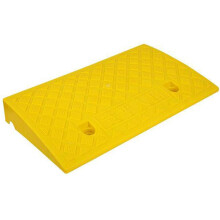 Wheelchair Threshold Ramp 4.3in Rise NonSlip Rubber Curb Ramp for Doorways Steps and Garage Use