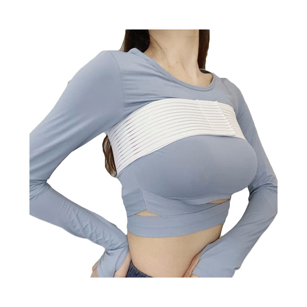 White Breast Implant Stabilizer Band With Targeted Compression, Adjustable Chest Support Strap For PostâSurgery Recovery And Fitness Â One Size