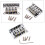 Vintage Style Bass Guitar Bridge Silver 4 String Adjustable Saddle Height Enhanced Tone Durable Metal 1