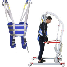 Patient Lift Sling for Safe Transfers, Heavy Duty Adjustable Full Body Support Belt with Padded Comfort, Medium