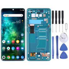 (green) Écran LCD d'origine pour assemblage complet de numériseur TCL 10 Pro avec cadre (gris)