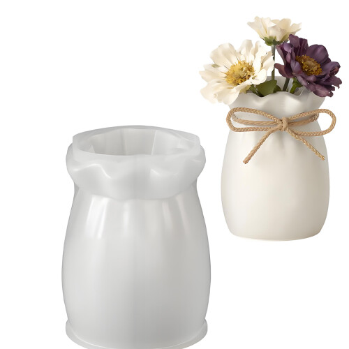 Gift Bag Shape Vase Silicone Molds Easy Demolding For-S