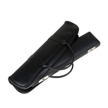 Flute Case Leatherstyle Lightweight Carrying Bag with Secure Zipper for Musicians and Travel