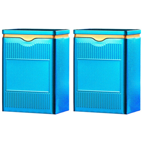 Premium Tea Box With Tight Seal Kitchen Canister-Blue S