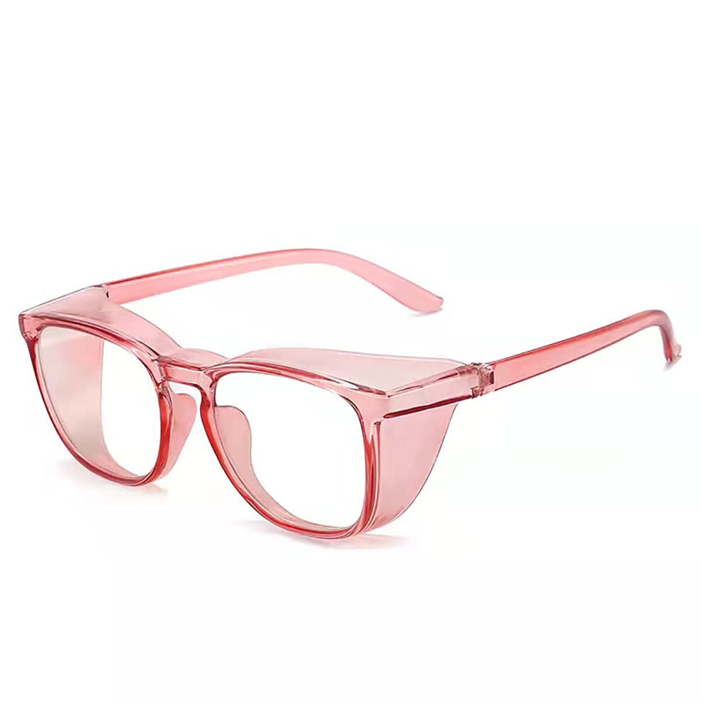 Pink Anti Fog Safety Glasses With Blue Light Protection Uv400 Shield Lightweight Tr90 Frame For Women And Men Nurses 9330225669883