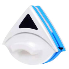 Magnetic Window Cleaner for Double Glazing, DualSided Glass Wiper with Safety Rope and Water Discharge