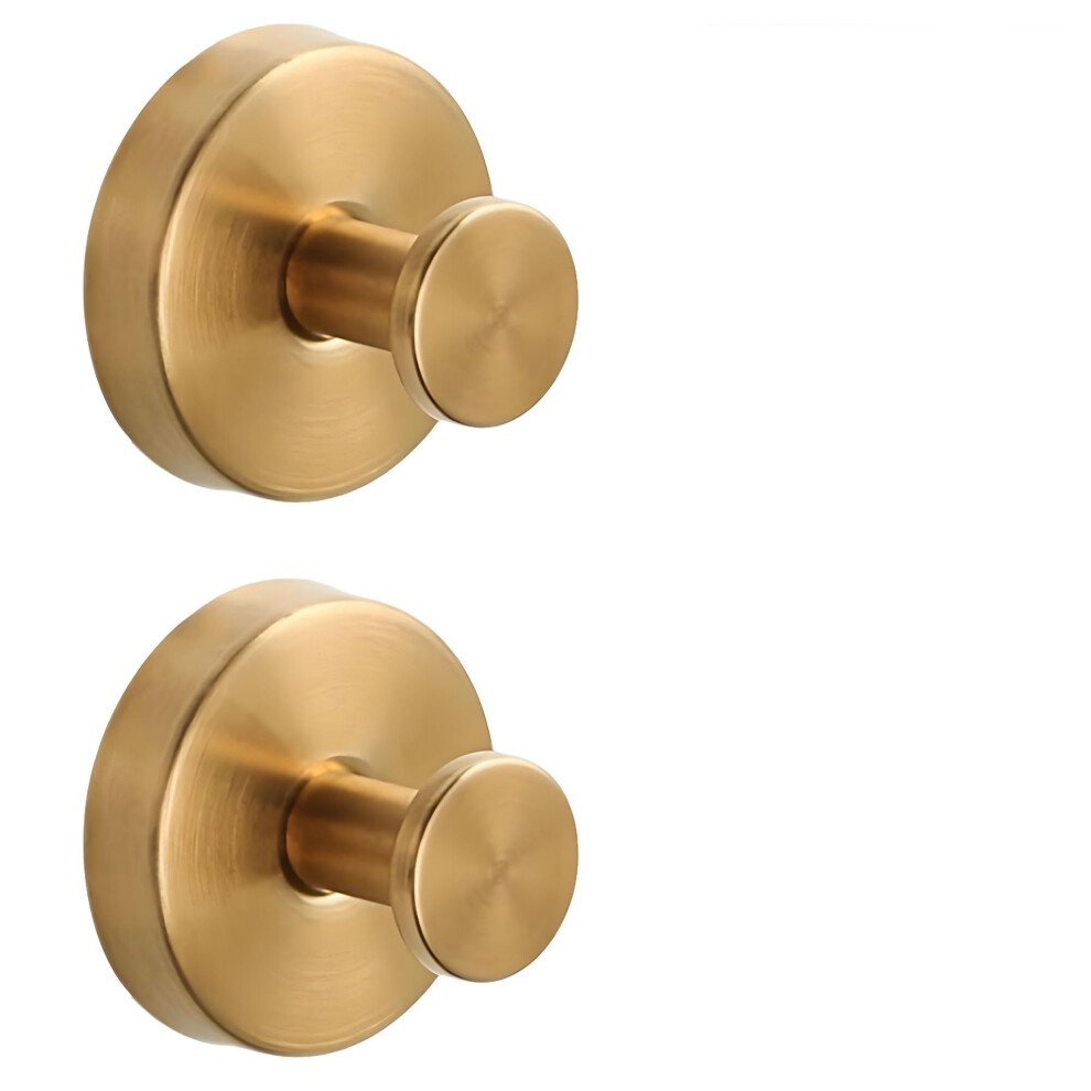 Gold Suction Cup Hooks For Wreaths On Glass Door, NoâDrill Secure Lock, Waterproof 11Lbs (2 Pack) 9330225669296