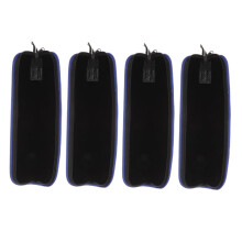 4pcs Waterproof Oxford Cloth Soprano Recorder Case Set, Protective Travel Bag Black
