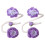 2 Pack Handmade Flower Curtain Clip Flexible-Section B Purp 1
