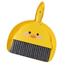 Mini Dustpan and Brush Set Yellow Duck Shape, Ergonomic Non‑Slip Grip, Efficient Crumb Sweeper for Kitchen Countertops