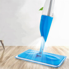 PVA Microfiber Spray Mop with 600ml Refillable Bottle, 360 Rotating Handle for Wet and Dry Floor Cleaning