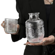 Beautiful Embossed Designs Glass Cups Suitable For-sunflower.