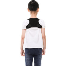Adjustable Back Posture Corrector for Kids and Adults, Breathable Shoulder Support Brace, Black Small