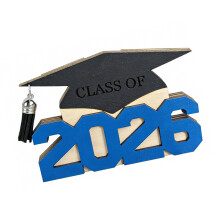 2026 Senior Year Money Box Wood Cash Card Organizers-Blue