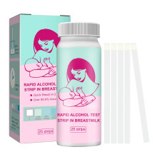 Breastmilk Alcohol Test Strips 25 Count Fast 2Minute Results Easy Home Testing for Breastfeeding Mothers