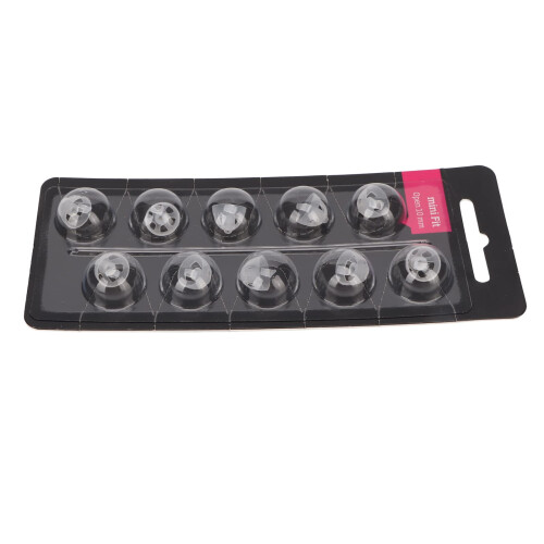 Soft Open Hearing Aid Domes 10Pack Replacement Set with Comfortable Fit and Static Noise Reduction