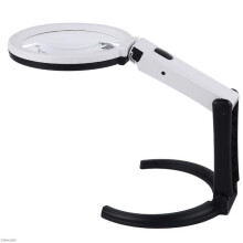 LED Magnifying Lamp with Adjustable Viewing Angle for Reading Crafting Jewelry Work