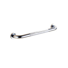 18 Inch Stainless Steel Bathroom Grab Bar, Polished Chrome Wall Mounted Shower Safety Rail with Anti Slip Grip for Elderly and Disabled