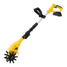 20V Cordless Garden Tiller with 250RPM Speed Motor, 4' Width, 6.7' Depth Electric Cultivator for Small Gardens