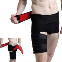 Hip Thigh Support Brace Adjustable Compression Wrap Groin Support Belt for Muscle Strain Relief