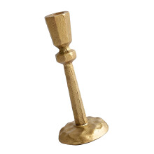 Elegant Gold Colored Iron Taper Candle Holders Tall- 8931
