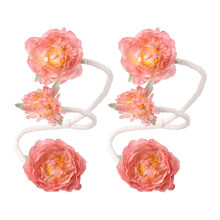 2 Pack Handmade Flower Curtain Tiebacks Elegant-Section A pink