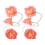 2 Pack Handmade Flower Curtain Tiebacks Elegant-Section A pink 1