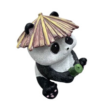 Fishing Pandas Garden Statues for Garden Pond Decors-S