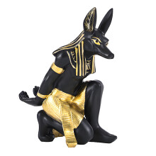 Ancient Egyptian God Wine Bottle Holders Resin Bastet-Anubis
