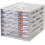 6 Drawer Office File Cabinet Plastic Storage Organizer, Large Capacity Durable Design 1
