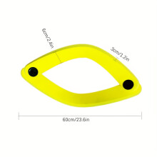(Yellow 59.99 cm) Outdoor Leisure Swimming Board - Foldable Comfortable Buoyancy Lounge Chair, Multi-Functional Surfing And Training Equipment
