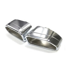 Stainless Steel Exhaust Tip for BMW X3 G01 X4 G02 30i 2022 Black Square Muffler Tip Rear Upgrade