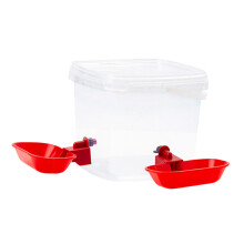 Auto Cleaning Cats Dog Water Dispenser 2 Bowls Ergonomic Pet-3L