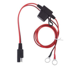 SAE Connector Cable 12V Charger Lead for Motorcycle Battery, 18AWG Fused Quick Disconnect Wire