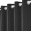 (GREY, 66"x72" ) Thermal Blackout Eyelet Ring Top Curtains Pair + Tie Back 2