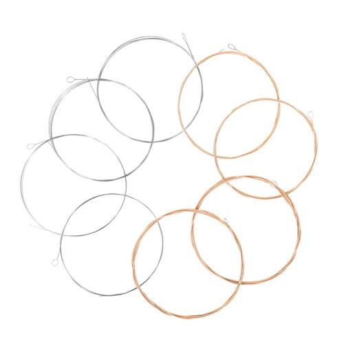 Phosphor Bronze Mandolin Strings Set Light Tension Loop End for 8 String Acoustic Mandolin
