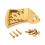 8 String Mandolin Tailpiece Shiny Gold Finish with Screws Quick String Change Removable Cover 1