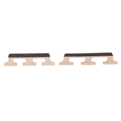 2pcs Banjo Bridge Saddle Replacement Set Lightweight Easy Install Durable for Consistent String Support
