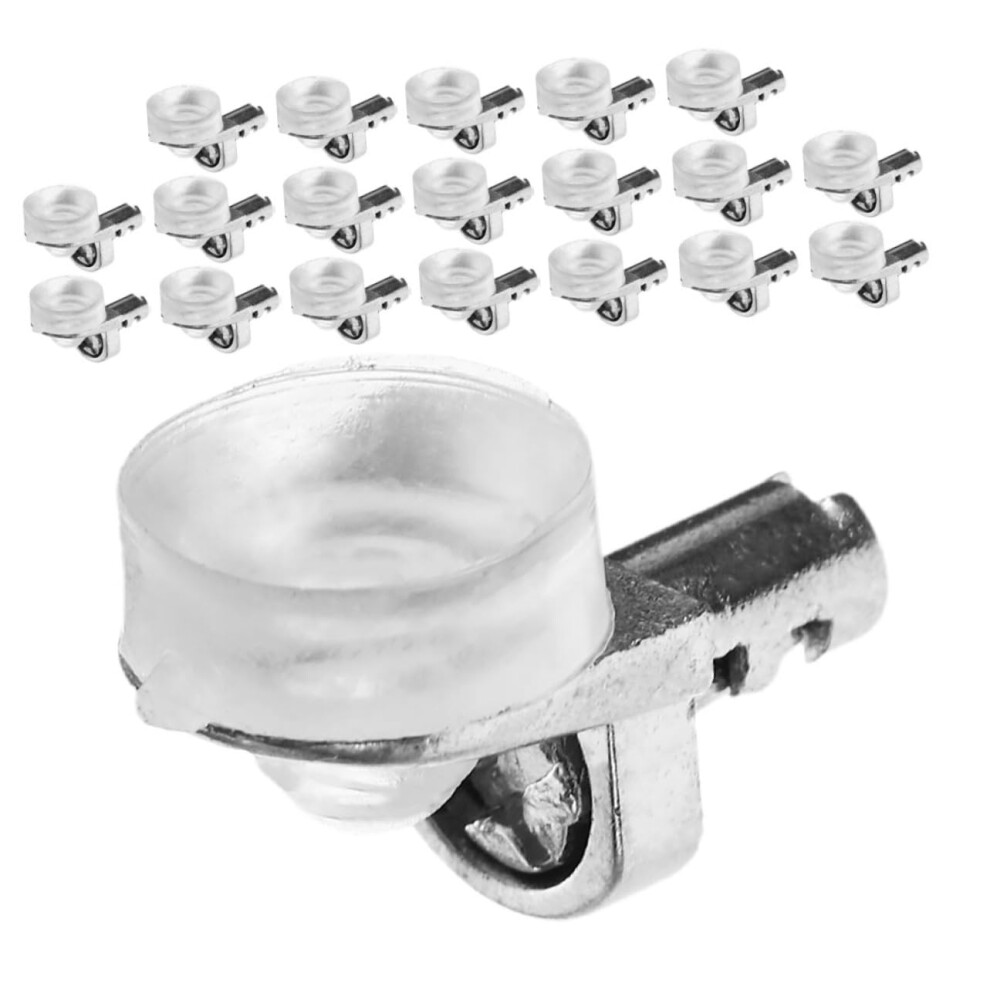 20 Pack Silicone Suction Cup Shelf Pegs, Stable Nonslip Supports For Bookshelf And Kitchen Cabinets 9310869680215